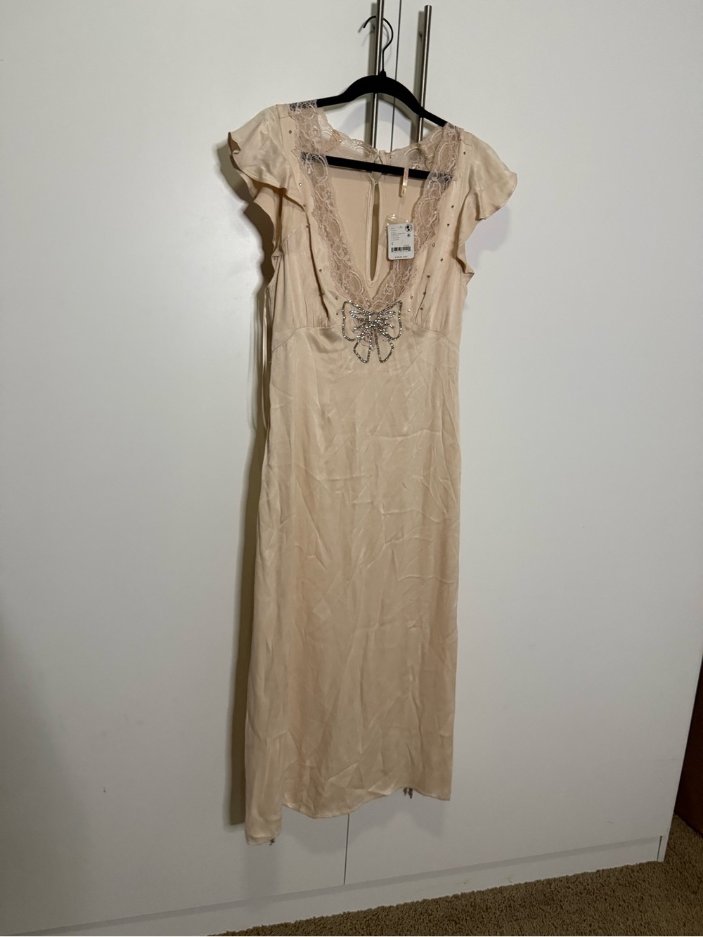 Free People Tied With Joy Slip Dress -Small - Picture 5 of 9
